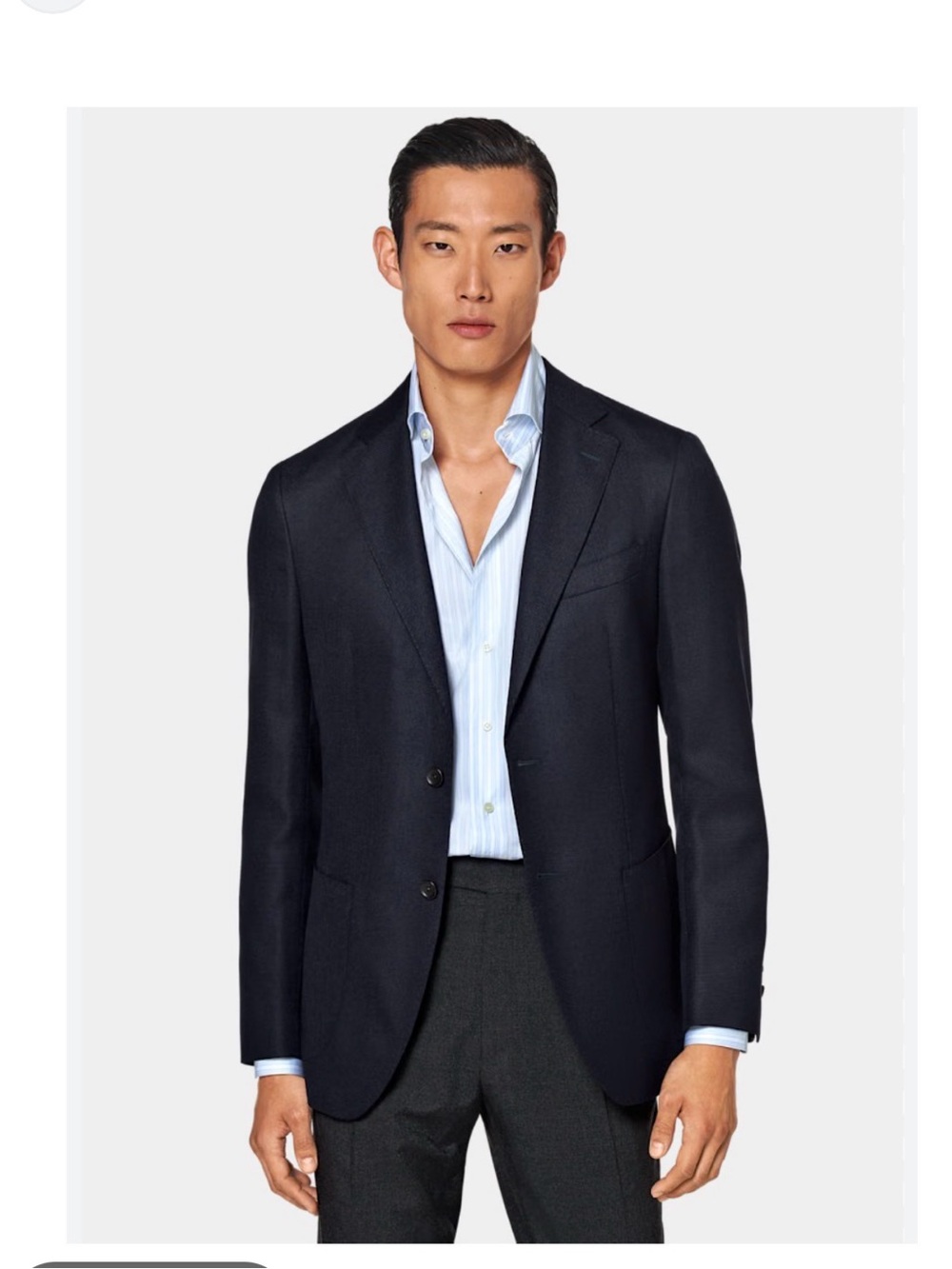 Suitsupply Havana unlined Cashmere Silk Lighweight Blazer Navy Blue US 40